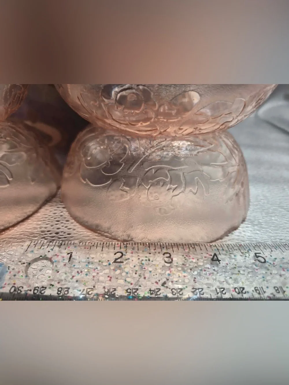 Vintage Pink French Glass Serving Bowl Set - Arcoroc ROSA Rosaline